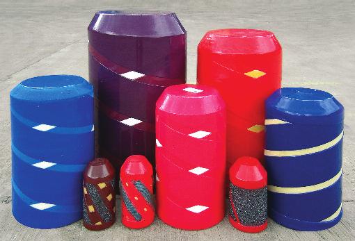Material Options (cont.) and Standard Gathering System Traps Foam Pigs Sagebrush offers foam pigs in all pipe sizes.