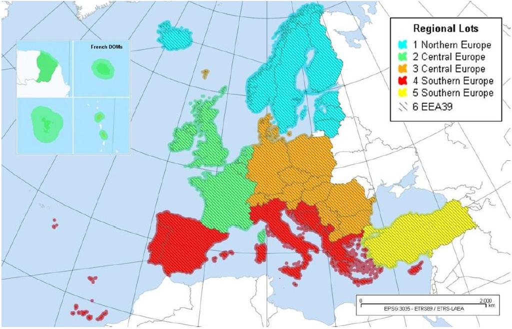 Pan-European: Initial Operations Land Services: 5 High-Resolution Layers OPERATIONAL IMPLEMENTATION 2011-2014 CONTRACTED BY THE EUROPEAN ENVIRONMENT AGENCY (EEA) TO INDUSTRIAL CONSORTIAS MAPPING OF 5
