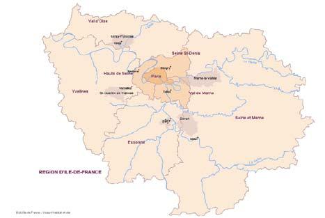 The City & The Region of Paris 11 Region 12 million people Regional Council with responsibilities in regional planning,