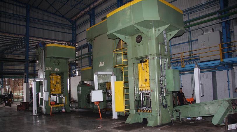 Facility - Forge Shop State of art forging line of 2500 Ton press (Modified, having capacity comparable to a 4000 Ton press) is installed. Provision for 2 nd line of 1600 Ton press is made.