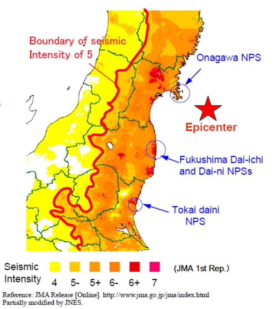 I.(1) Outline of the Accident at Fukushima Daiichi Nuclear Power Station Fukushima Dai-ichi NPS Table.