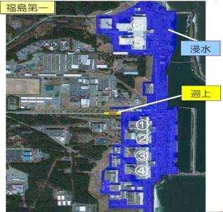 I.(1) Outline of the Accident at Fukushima Daiichi Nuclear Power Station Assumed Height and Actual Height of Tsunami in Fukushima Dai-ichi NPS Fukushima Daiichi NPS The inundation height
