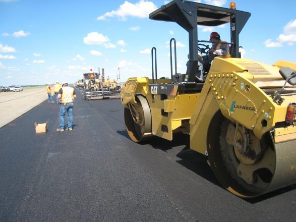TRIAL BATCH AND TEST STRIP Asphalt cores obtained from