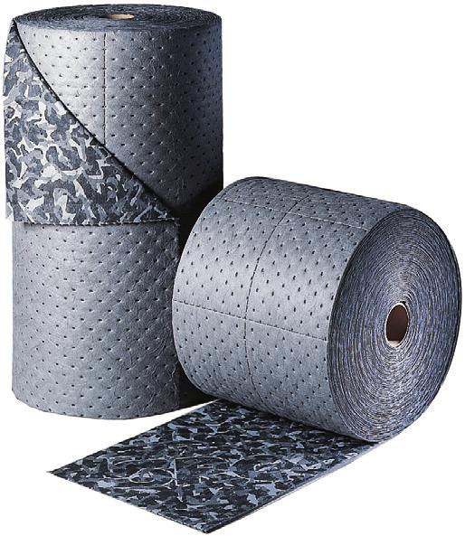 Tough, 2-ply construction is perfect for use as a mat in high traffic areas Camouflaged pattern hides absorbent stains reducing