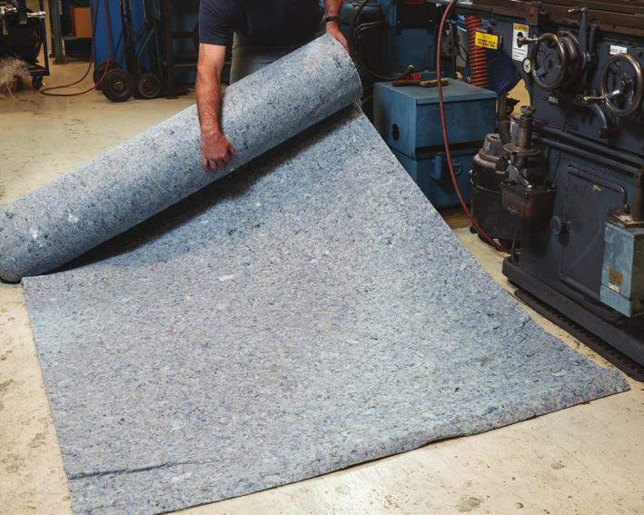 Made of durable, needle-punched polypropylene fibers for high traffic areas Eliminates slippery areas and unsightly tracking