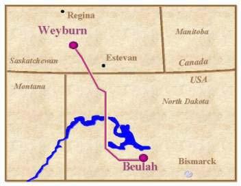 Dakota-Weyburn pipeline EnCana 200-mile CO 2 pipeline from Dakota Gasification Plant CO 2