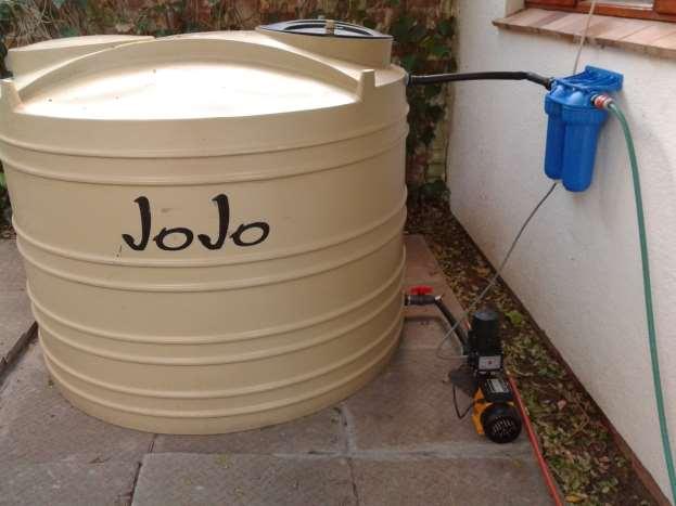 Rain Water Harvesting Filtration, storage and pumping to house Filtration Treated water tank From
