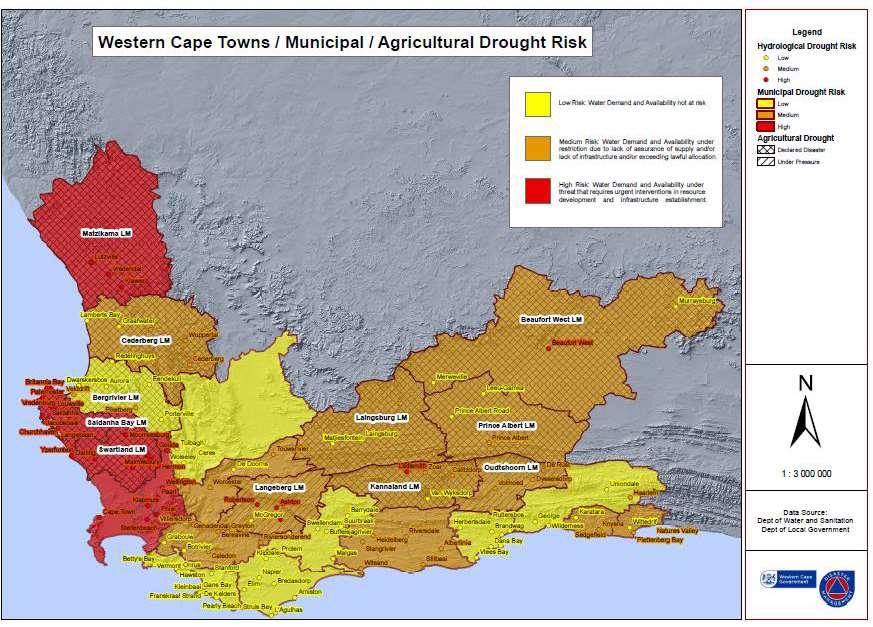 Drought Risk Areas Western Cape