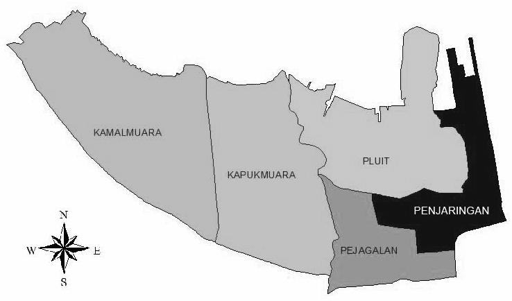 Sub-district in Jakarta Utara JFP Village in Sub-District Penjaringan JFP Pluit Pond (Waduk Pluit) Figure 12-4 Sub-Districts and Villages around the JFP Table 12-4 Land Use of Sub-District