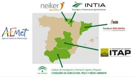 The partners involved in the project are a set of public regional institutions in Spain.