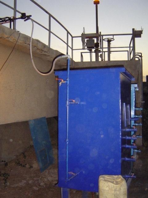 Influent Flow Direction Pilot Plant Discharge Inlet and Drain System Drain Outlets