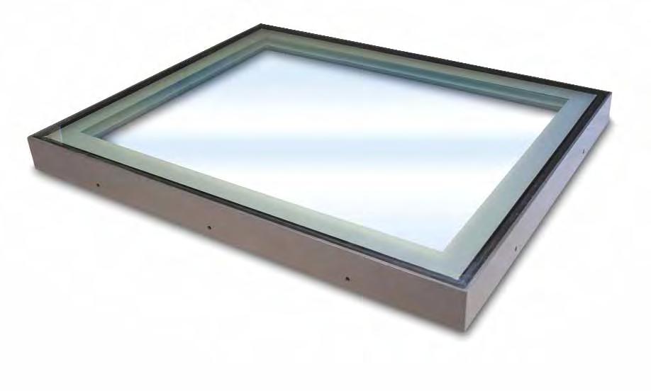 RG Flatglass Square, rectangular or circular rooflights with a sleek profile RG Flatglass rooflights are the ideal choice for applications where the raised profile of conventional modular rooflights