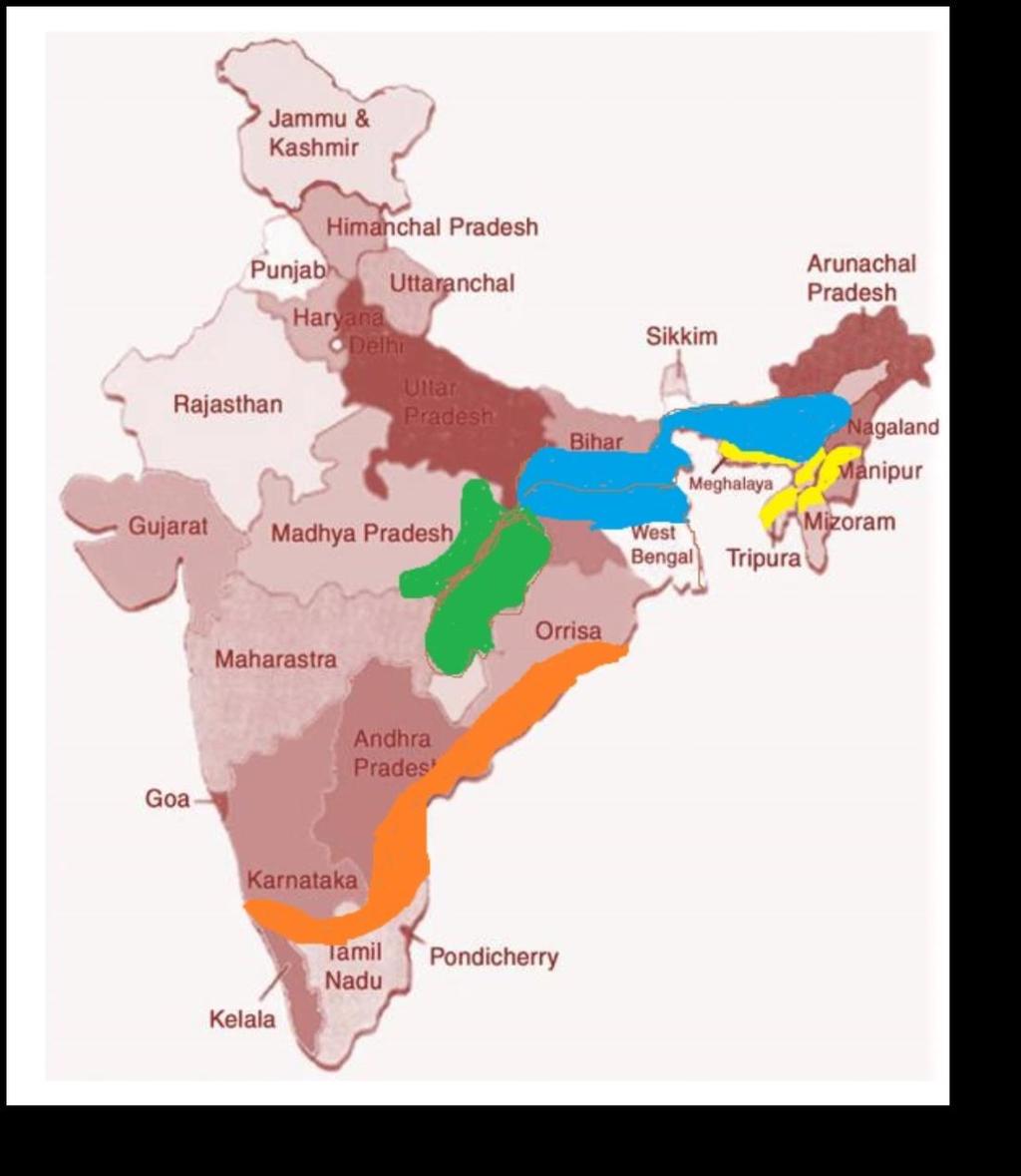 Rice Fallows in India (11.65 million ha) Eastern Region : 4.27 m ha Eastern U.P.