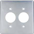 406 dia. Holes 7752 Power Outlet Receptacle-One Gang 1 Gang Power Outlet 2.125 dia.