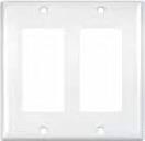 Plastic Wallplates ade of thermoplastic material High-impact resistance limits access to live parts due to breakage Captive screw feature holds mounting screw in place for quick and easy installation