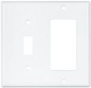 Plastic Wallplates ade of thermoplastic material High-impact resistance limits access to live parts due to breakage Environmental: flammability UL94, V2 Rating Various colors and options available
