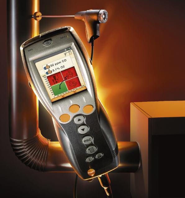 Committing to the future NEW: testo 330 LL The new testo 330 LL visualizes measurement data graphically Understand flue gas analysis