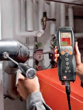 Typical measurement menus Extended measurement menus allow a comprehensive analysis of the heating system.