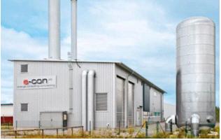 Biomass boiler 3300 kw th CHP unit 140 kw el / 207 kw th