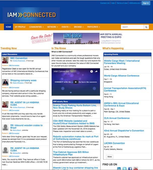 IAM Connected & IAM Mobile 24/7 App IAM Connected IAM s membership-based online community is called IAM Connected.