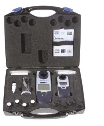 Turbimeter Plus and Cl02+ Meter Kit Contents Turbimeter Plus instrument, 4 SDVB calibration standards, 4 sample cuvettes, silicone oil, dilution tube, cleaning cloths, Compact ClO2+ Meter,