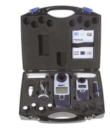 Turbimeter Plus and Ammonia Kit Contents Turbimeter Plus instrument, 4 SDVB calibration standards, 4 sample cuvettes, silicone oil, dilution tube, cleaning cloths, Compact Ammonia + Meter, Tubetests