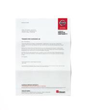mynissan CUSTOMER JOURNEY LIFECYCLE Car purchase Vehicle Delivery Folder Welcome Pack How does the program work?