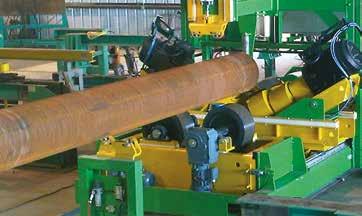 Welspun Pipe Stripping Line of a fully automated FBE Stripping