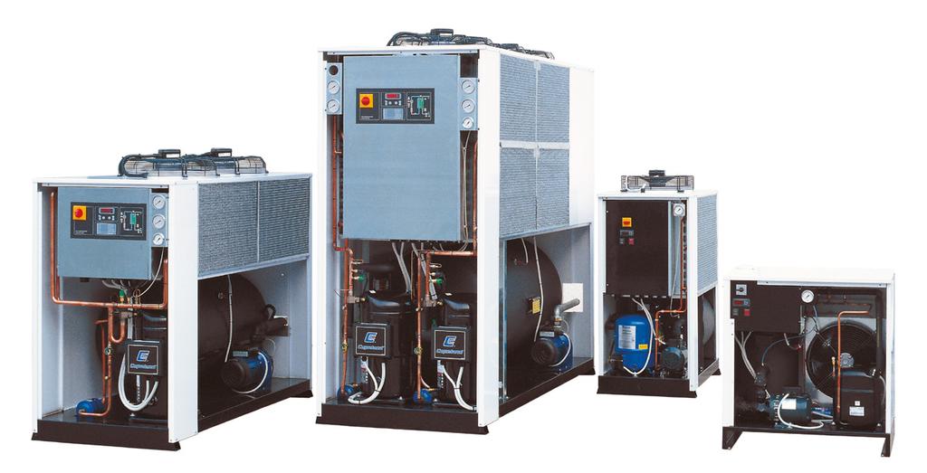 Specifications Sullair Water Chillers ICEP003 - ICEP024 Model ICEP ICEP003 ICEP005 ICEP007 ICEP010 ICEP014 ICEP020 ICEP024 Cooling capacity 1 kw 3,3 5,2 7,8 10,8 14,6 20,3 23,6 Compressor abs.