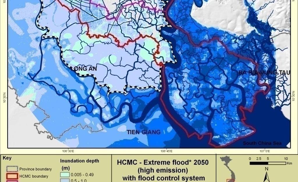 flooding: (2050, A2,