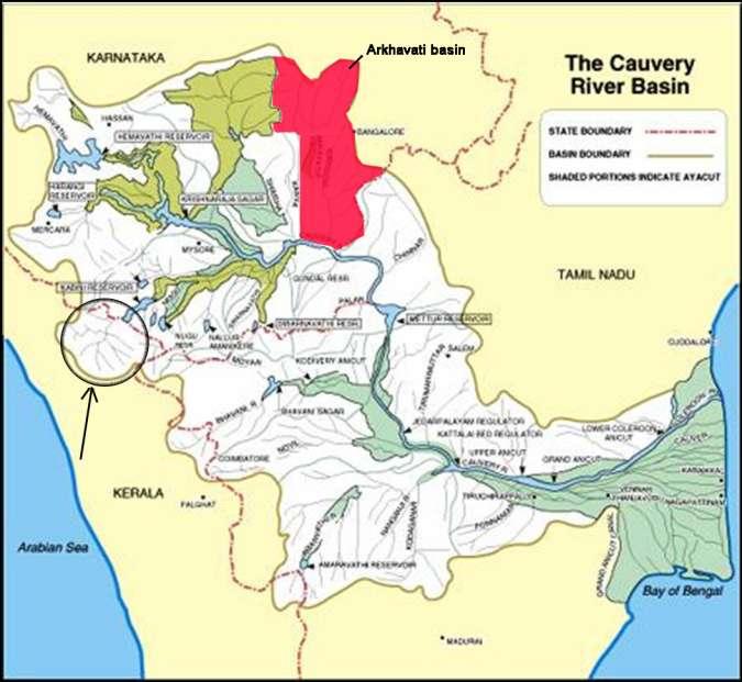The Cauvery river basin