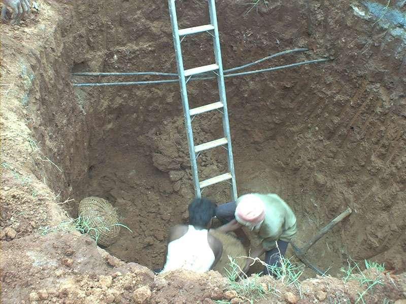 Excavation The excavation should reach porous