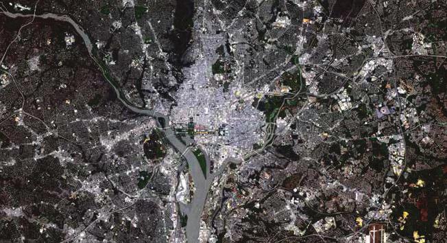 Satellites Data and imagery for larger areas and neighborhoods are collected at frequent intervals.