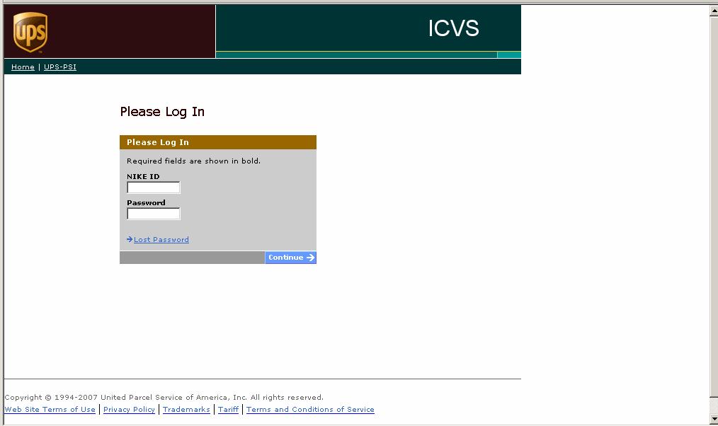 Once you follow the link you will arrive at the log in