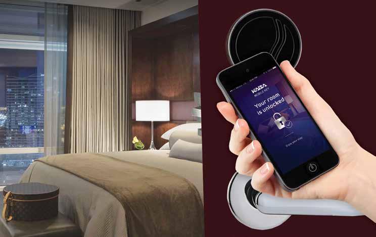 Kaba makes mobile access a reality simply and securely.. Kaba RFID locks ensure a seamless integration with hotel systems for end-to-end security with compatible mobile devices.