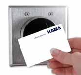 The readers are available flush mount or surface mount and function with Kaba access control