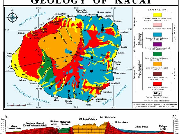 Geology of Hawaii Hawaiian island chain consist of one or more shield volcanoes which are