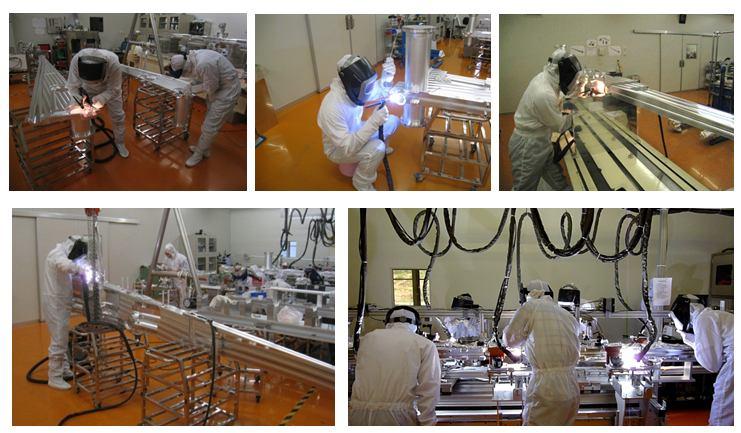 After installation of two crotch absorbers and two photon stoppers, the vacuum system of the entire cell must be baked at 150 o C for 24 h to attain the required UHV pressure. (a) (b) (c) Figure 5.