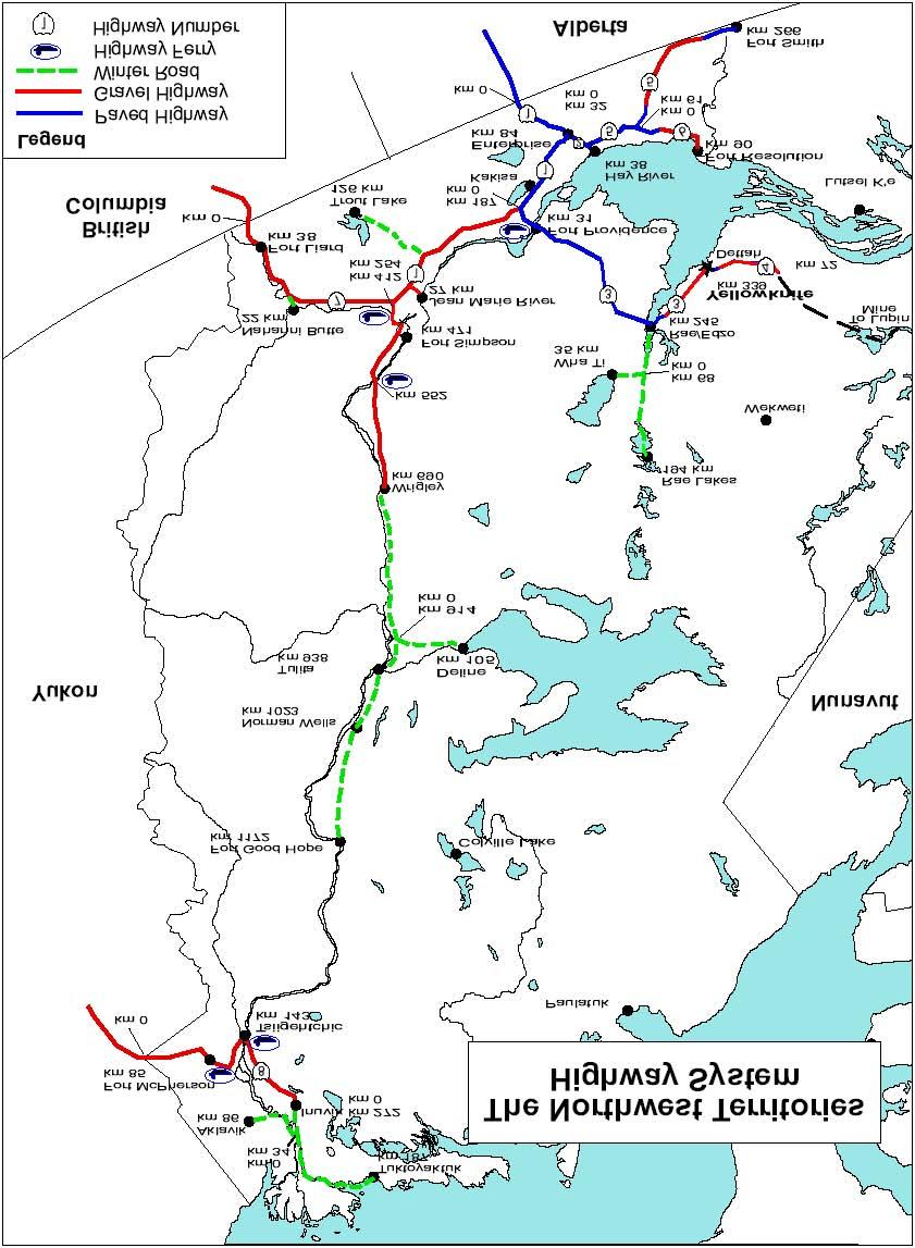 Exhibit 4-2 The NWT Road System Source: The Northwest