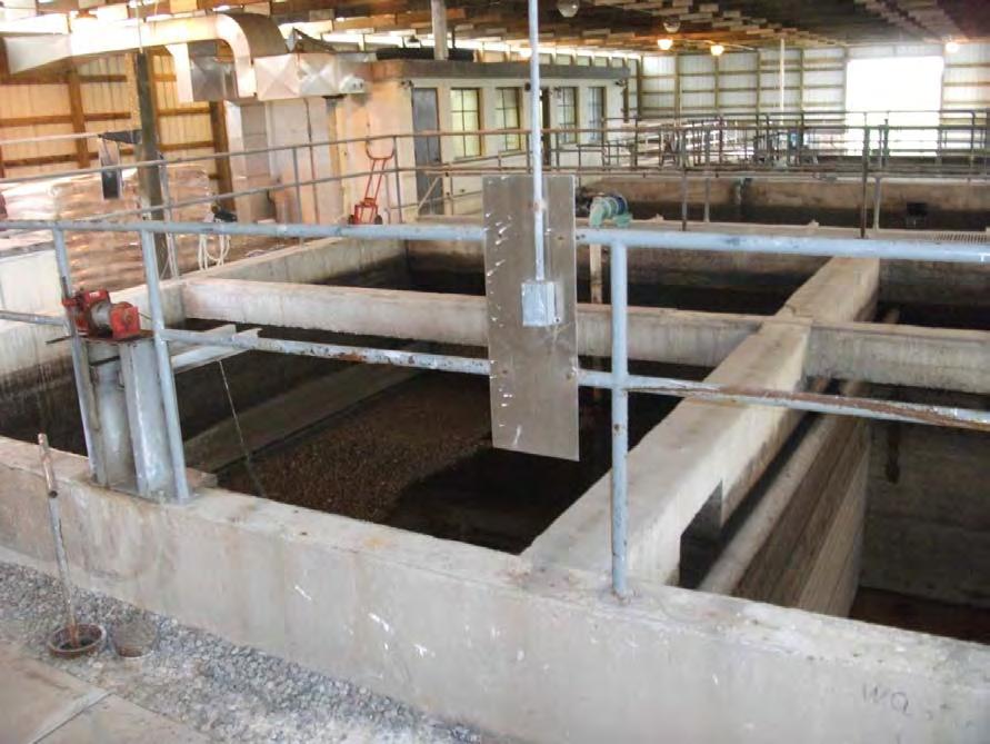Figure 3.15: Aerobic Digesters 10. Chemical Feed Systems The facility currently feeds chlorine and polymer, and is in the process of testing ferric chlorine feed on a plant-scale basis.
