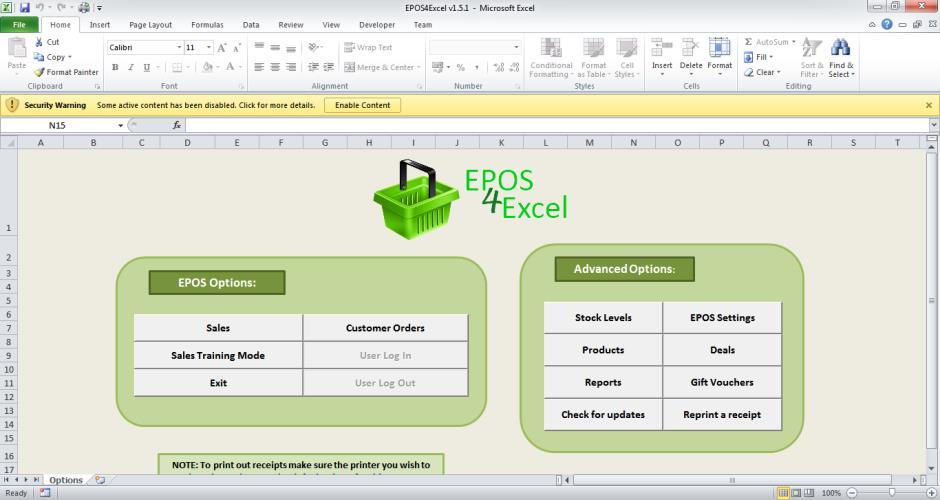 11 P a g e 2. Opening EPOS 4 Excel and Enabling Macros in Excel Opening the EPOS 4 Excel worksheet 1. Download the E4E worksheet (epos4excel_v1.4.5.xlsm) from the website (epos4excel.weebly.