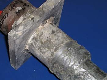 The ducts are shown in Figure 5.38. Note that the white substance on the south duct is zinc oxide, which is from the corrosion of the galvanized coating on the duct.