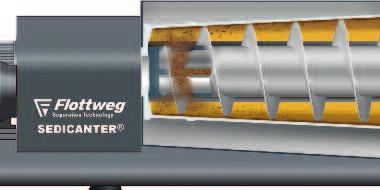 THE FLOTTWEG SEDICANTER Unique Construction, High Clarification Efficiency Features High clarification efficiency due to a powerful centrifugal field (up to 10000 x g) Fine
