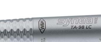 Conventional turbine technology: Synea hygiene head system: Perfect technology, first class materials, integral ceramic ball bearings with significantly longer life.