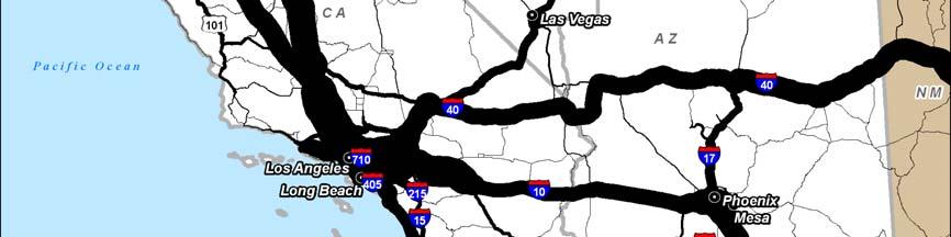 I-15 is currently congested through major urban areas and near connections with other major highways.
