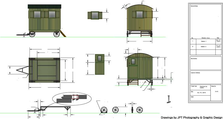 These Shepherds Huts are made to a very high quality using locally sourced