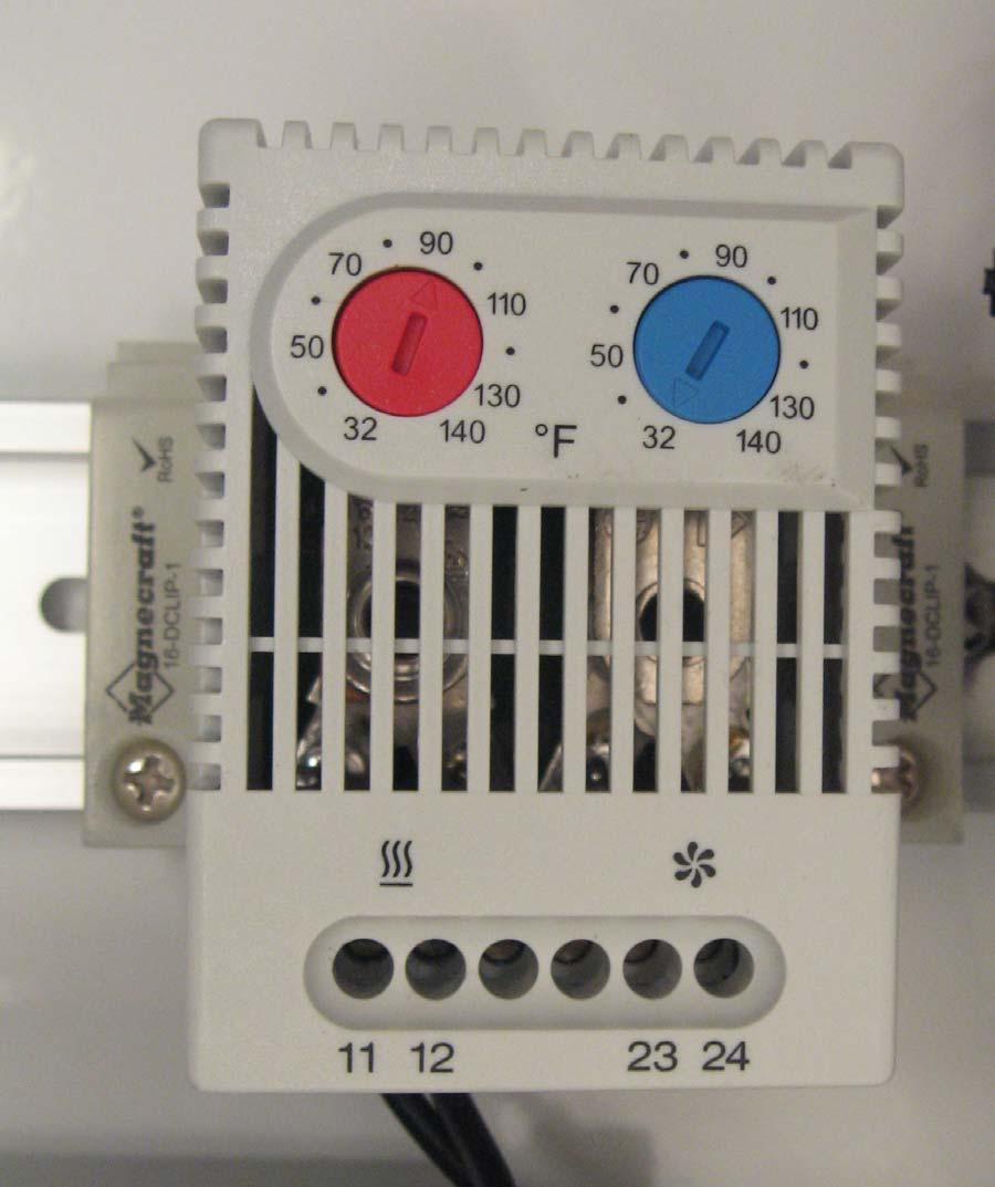 Starting with the thermostat, which doesn t really run on any voltage, it just latches closed a contact if