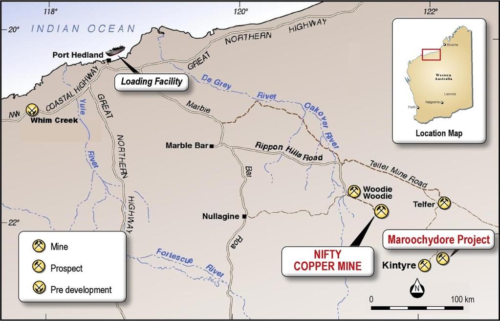 COPPER NIFTY EXPANSION OPTIONS Proposed Infrastructure Nearby virgin discovery of Maroochydore (80kms south-east). Renison Mine Infrastructure A total mineral resource of 48.
