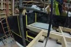 the primary support acoustic bearings and foundations while still requiring the in-situ ground floor slab to