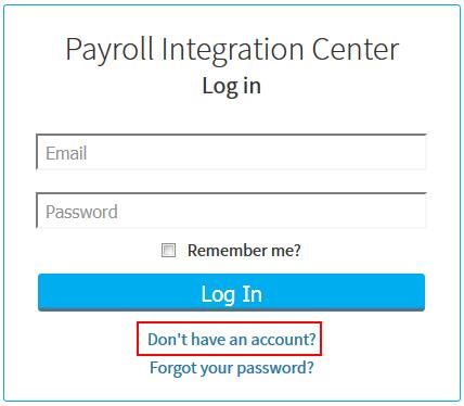 8 Create an Online Payroll Integration Center Account After purchasing TimeClick you ll receive an email with a link to create a password for your Online Payroll Integration Center account.
